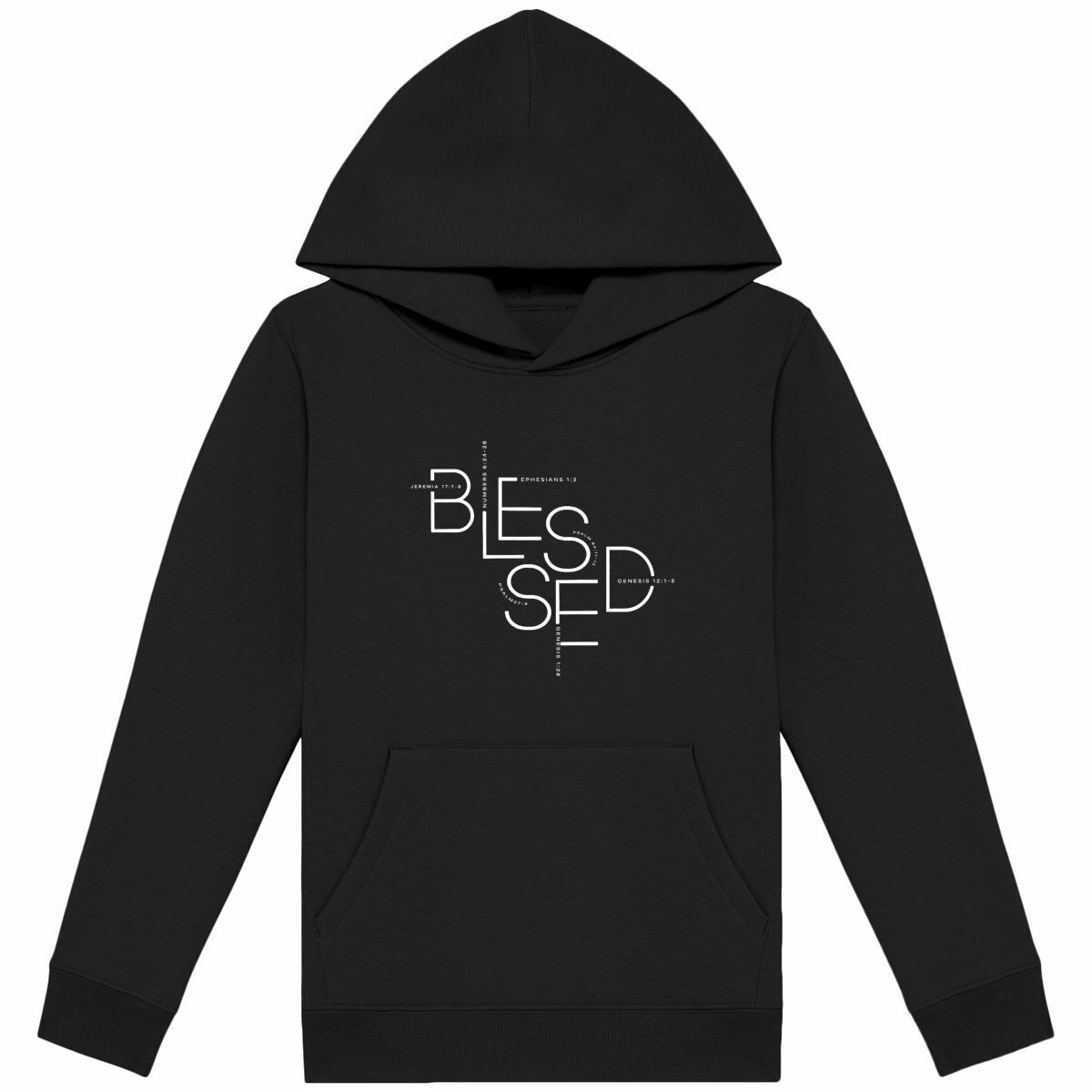 Image back Kids hoodie - Premium BLESSED