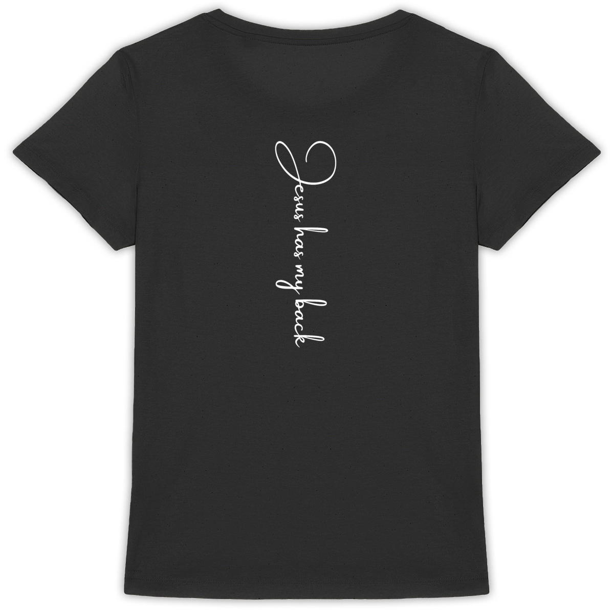 Image back Women's t-shirt - Premium Plus Jesus has my back