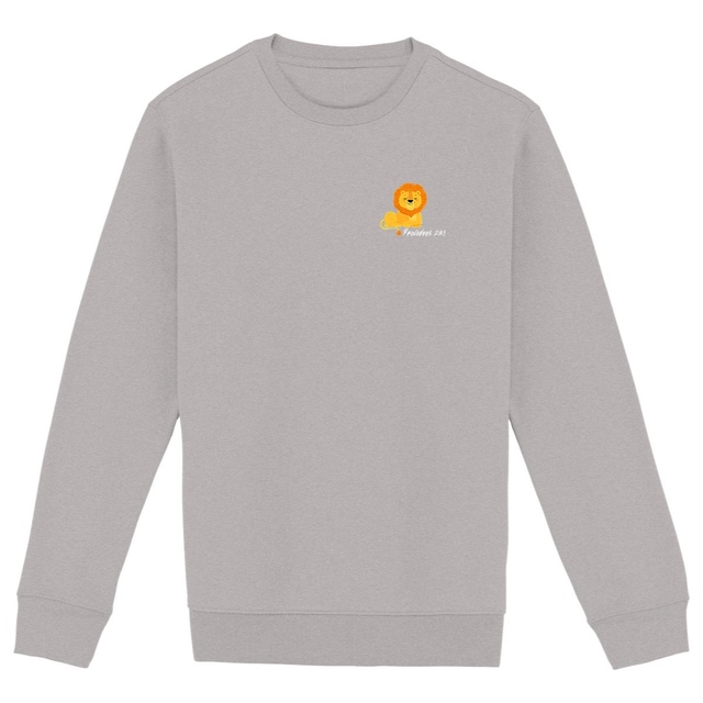 Image back Unisex sweat-shirt Premium+ Proverbes 28:1 Eternal Vibes
