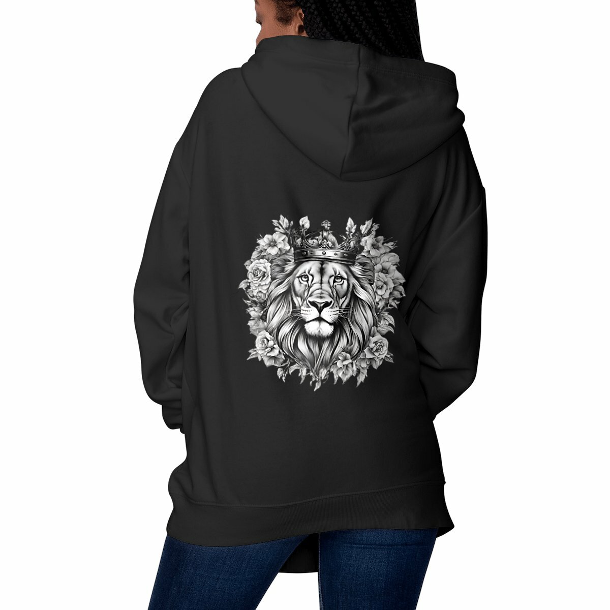 Image front Unisex Heavyweight Hoodie "Strong Lion"