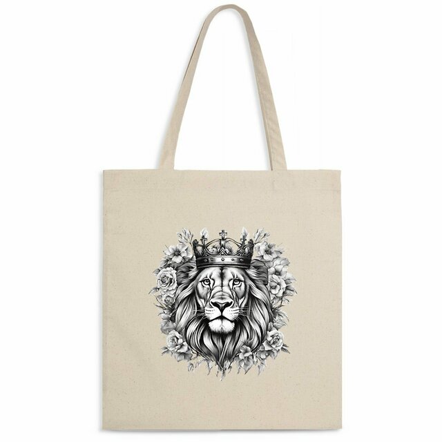 Image back Light totebag "Strong Lion"
