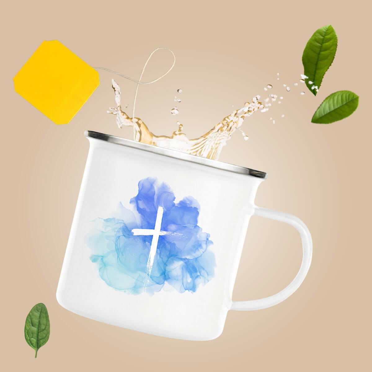 Image front Enamel mug "ink"