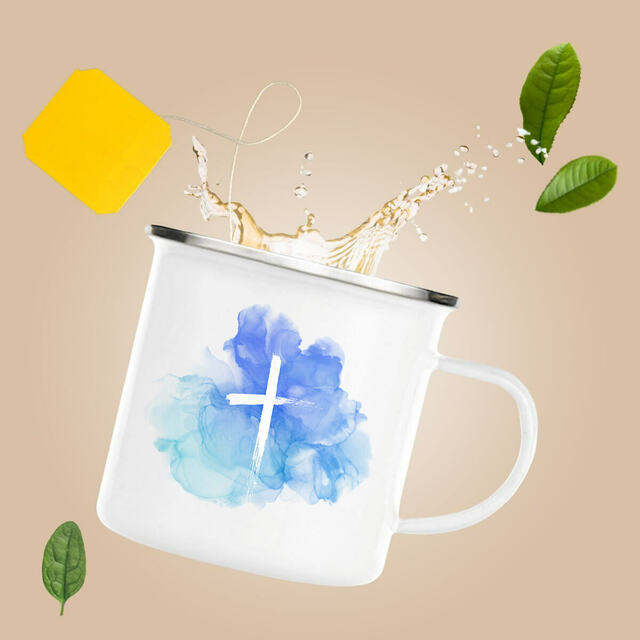 Image front Enamel mug "ink"