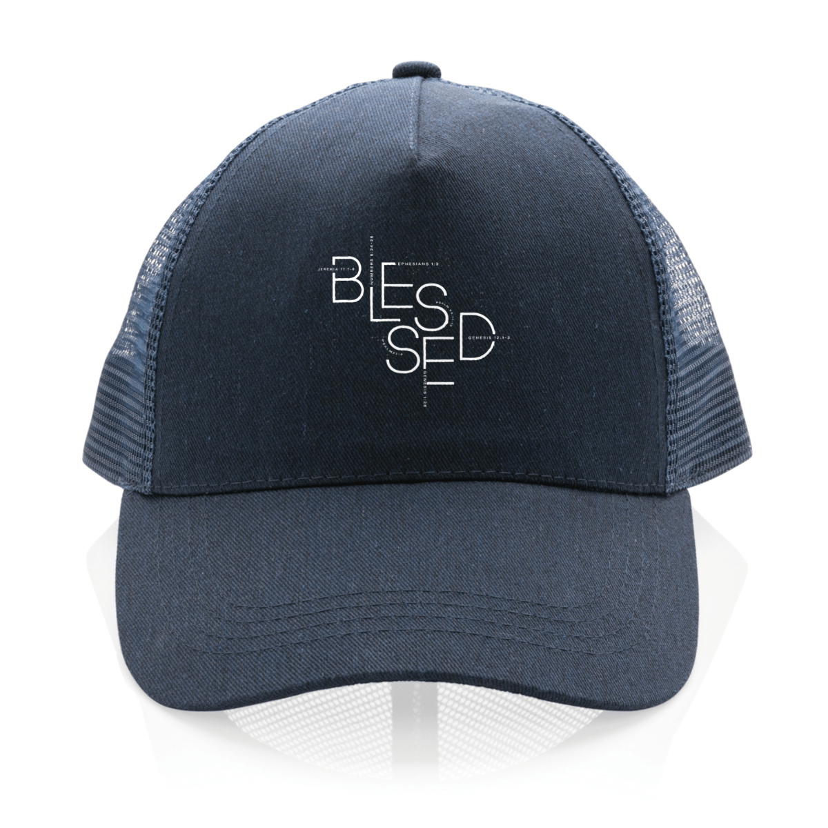 Image back 100% recycled Trucker cap - Premium BLESSED