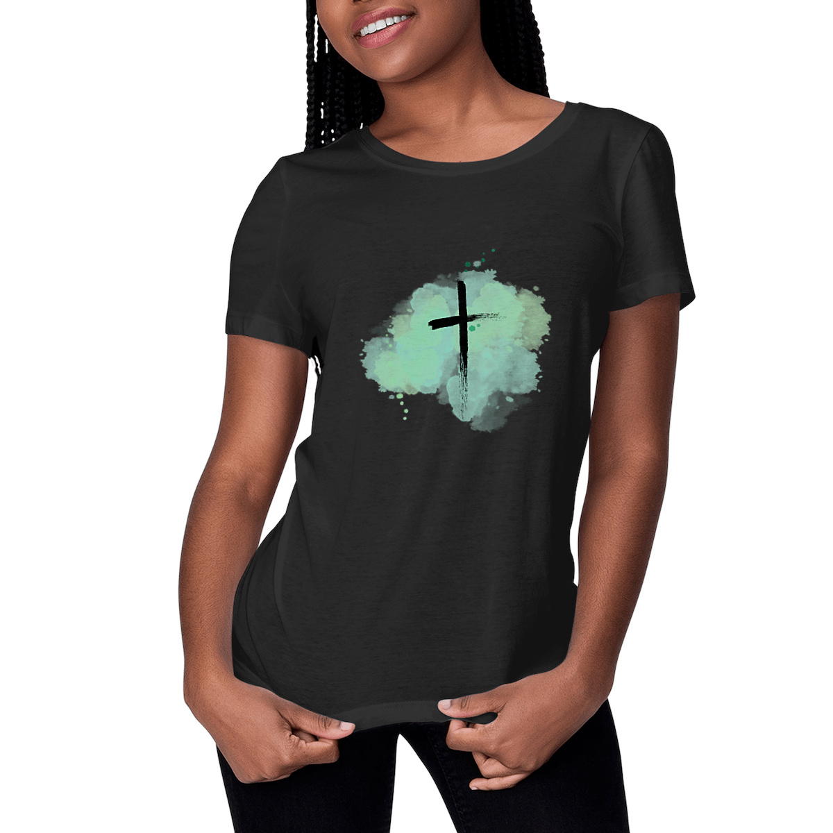 Image front Women's t-shirt "croce"