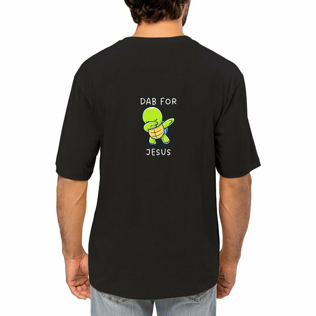 Image front Men's oversized t-shirt premium+ Dab for Jesus