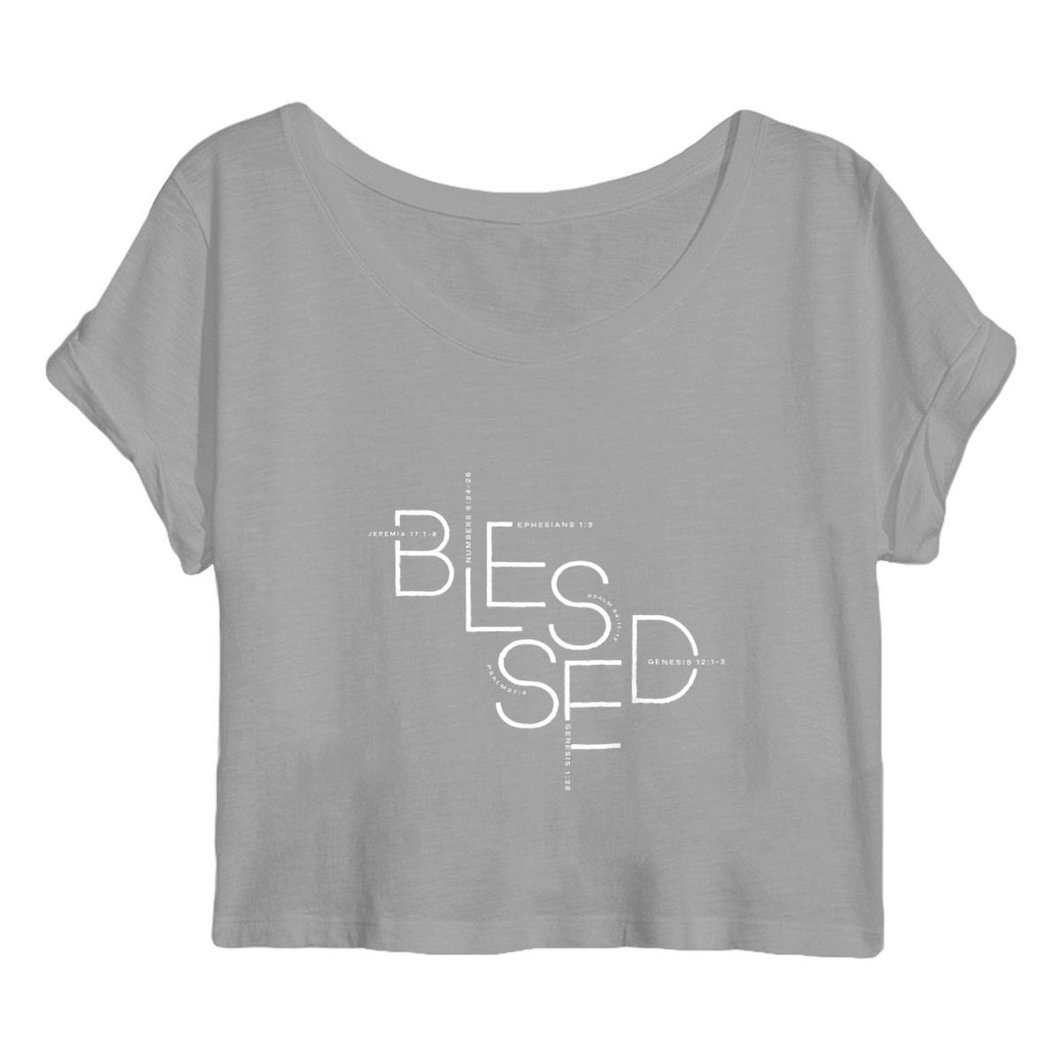 Image back Women's crop top - Premium Plus BLESSED