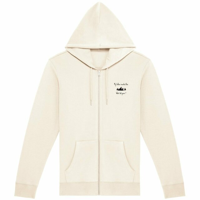 Image front Unisex Zip Hoodie Premium+ My Father created this