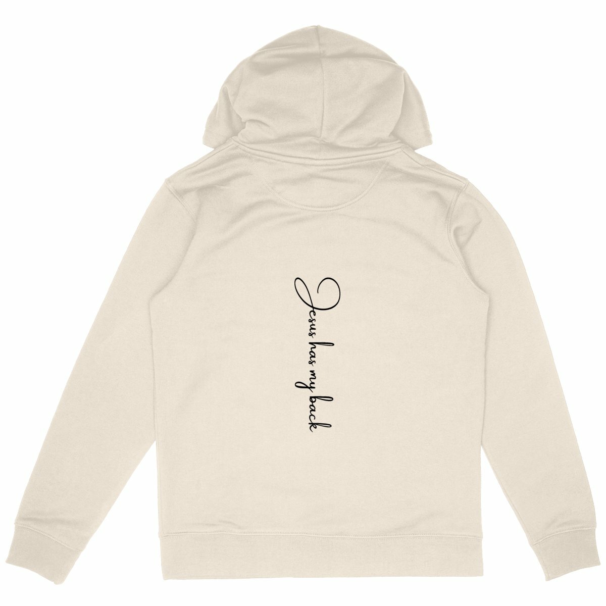 Image back Unisex hoodie - Premium Plus Jesus has my back