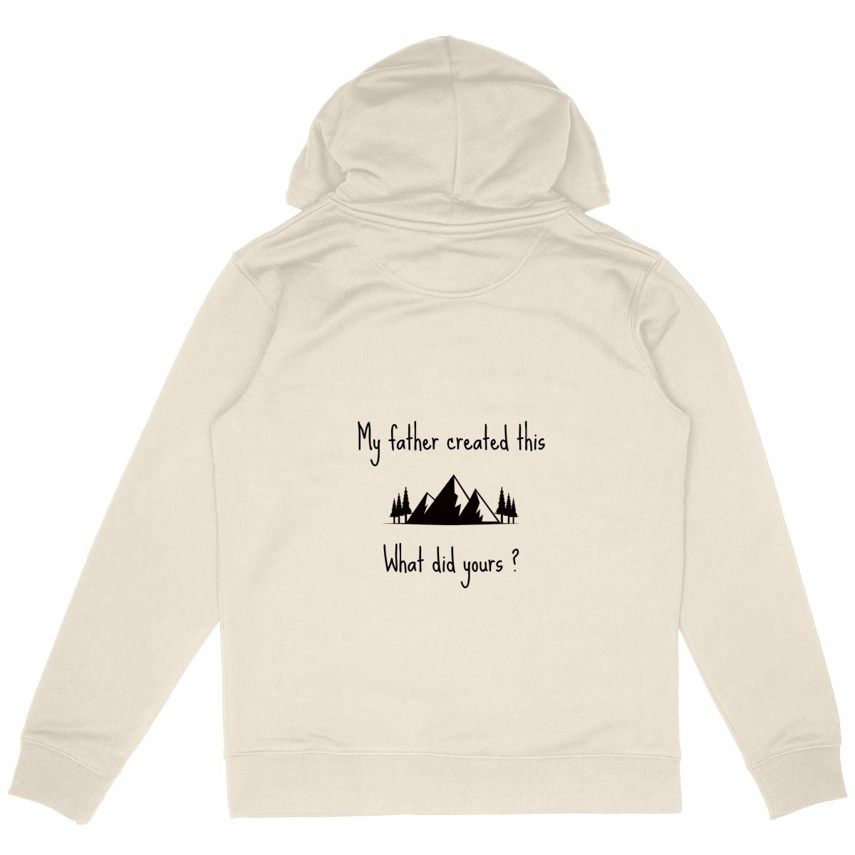 Image back Unisex hoodie premium+ My Father created this