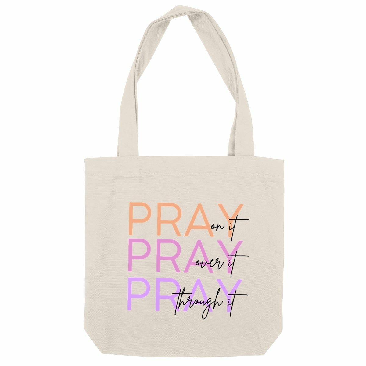 Image back Heavy totebag - Premium Plus Pray 3x