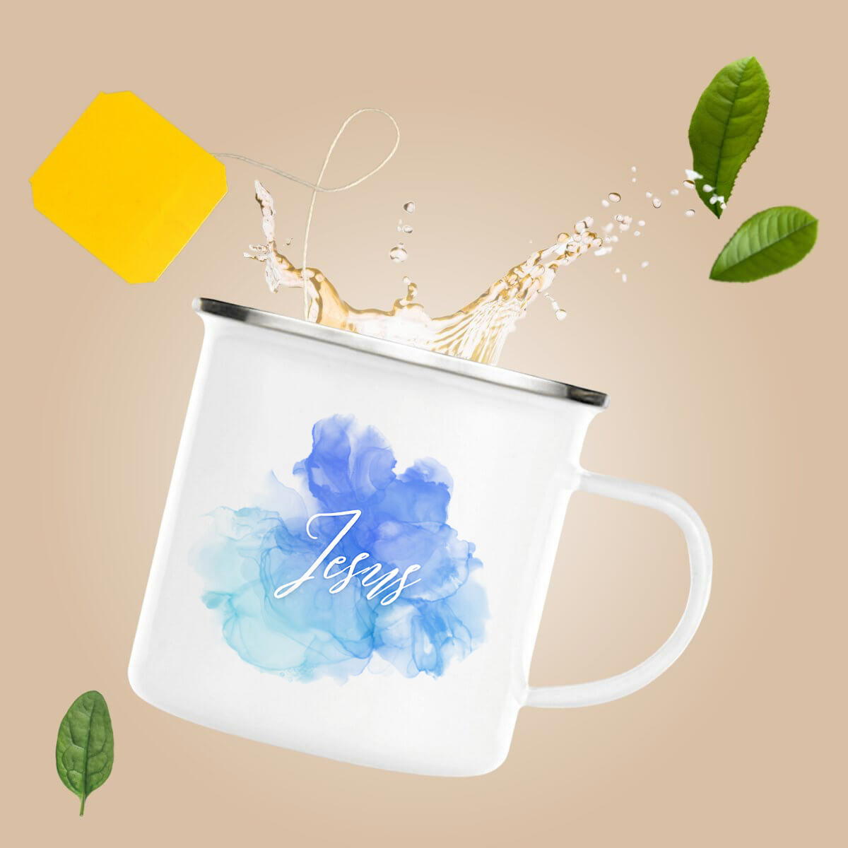 Image front Enamel mug "ink"