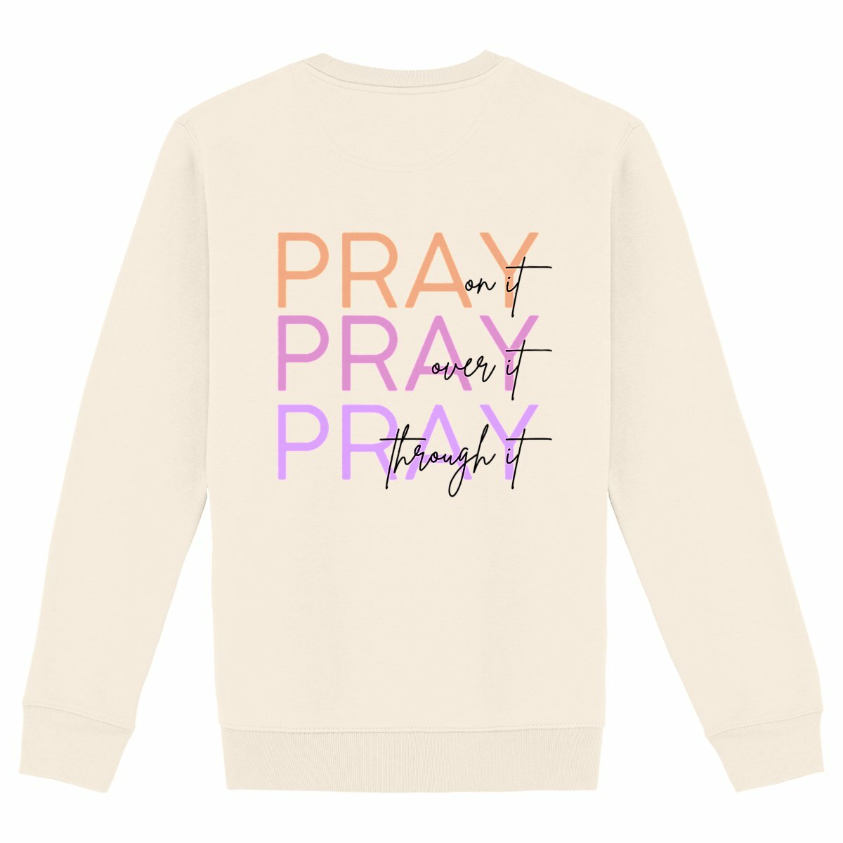 Image back Unisex sweat-shirt - Premium Plus Pray 3x