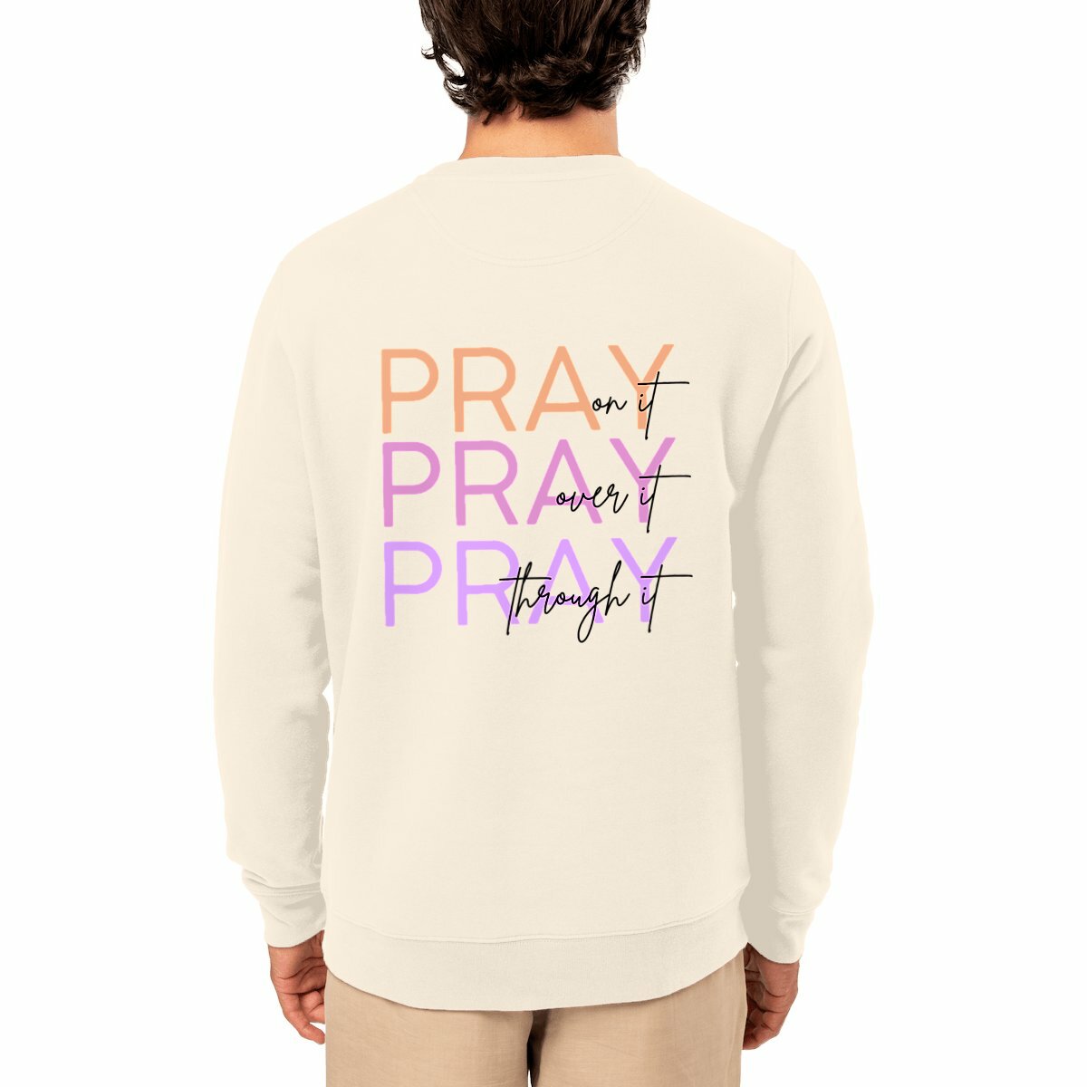Image front Unisex sweat-shirt - Premium Plus Pray 3x