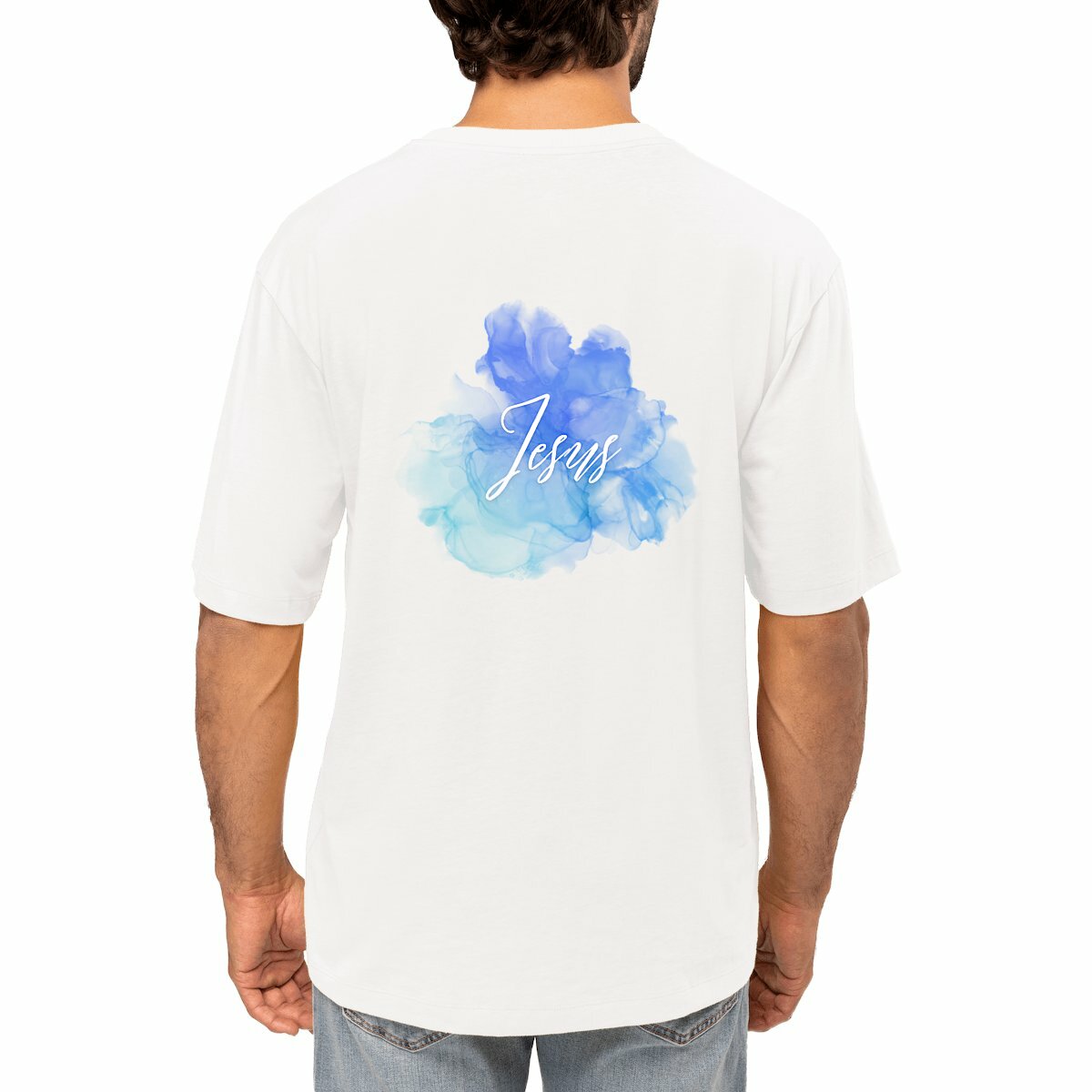 Image front Men's oversized t-shirt "croce"