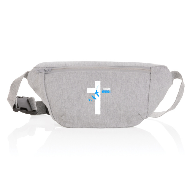 Image back canvas hip bag "Forgiven"