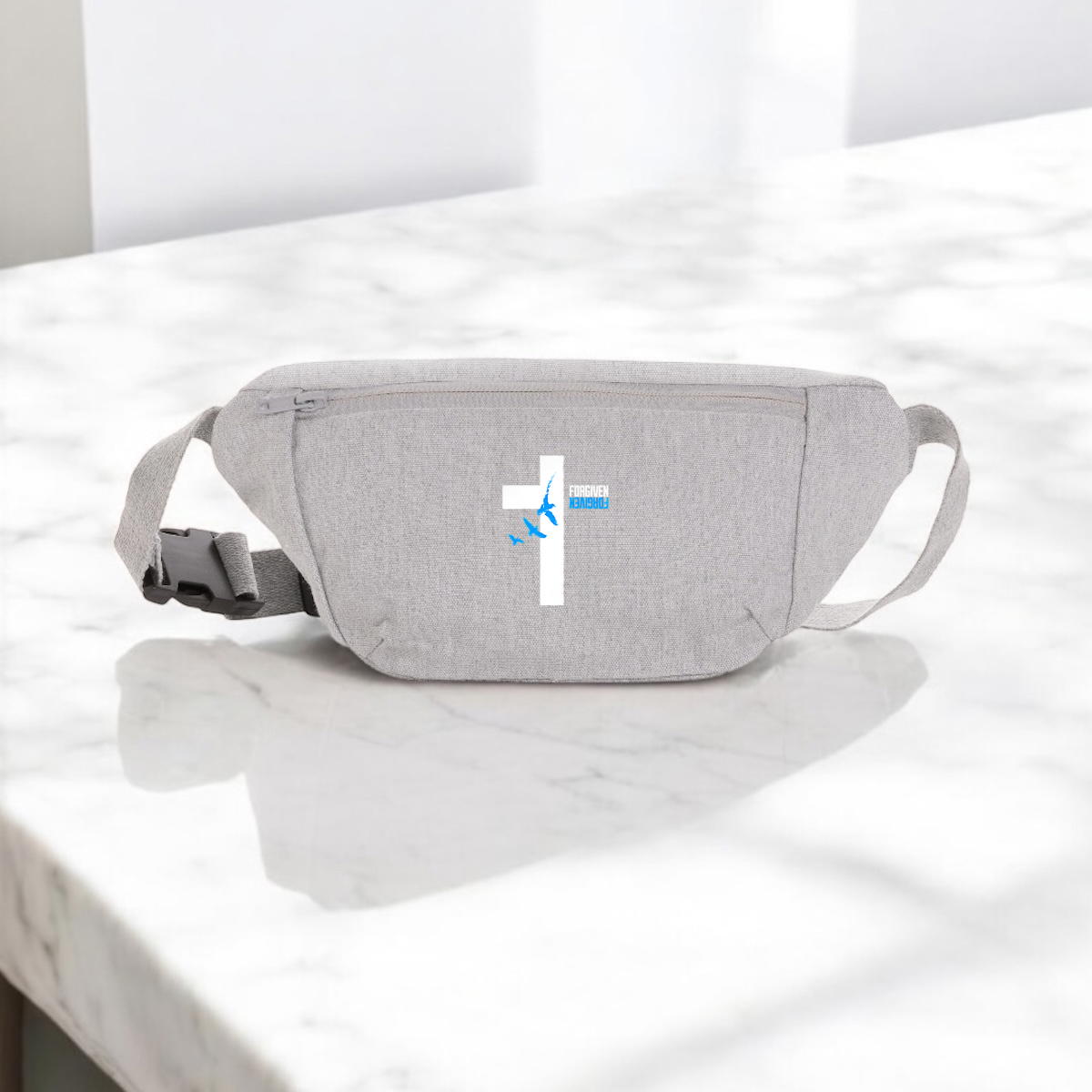 Image front canvas hip bag "Forgiven"