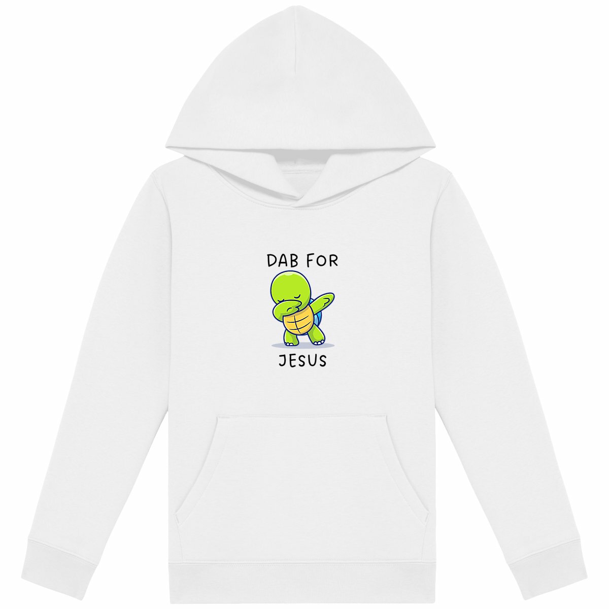 Image back Kids hoodie Premium Dab for Jesus 