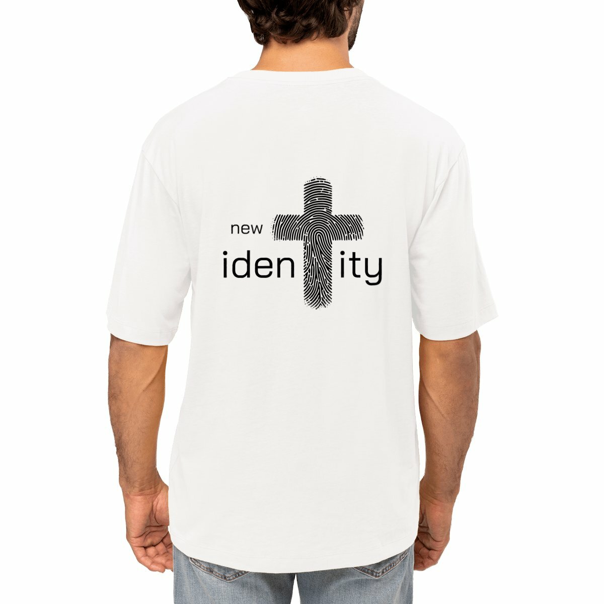 Image front Men's oversized t-shirt Premium+ New Identity