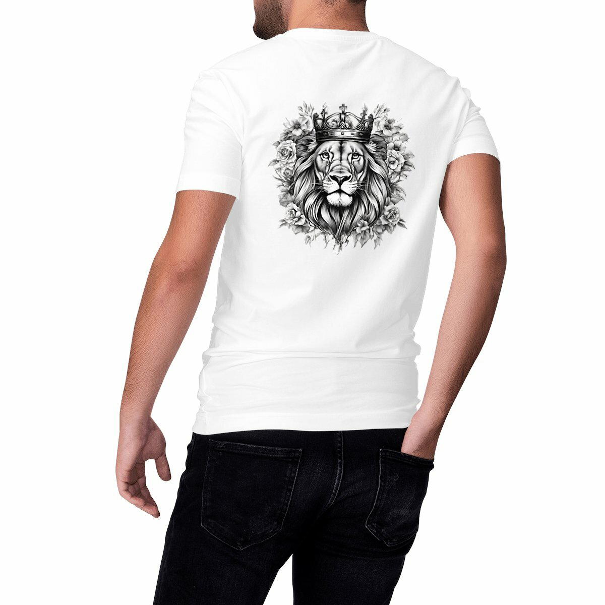 Image front Heavyweight Unisex t-shirt strong Lion