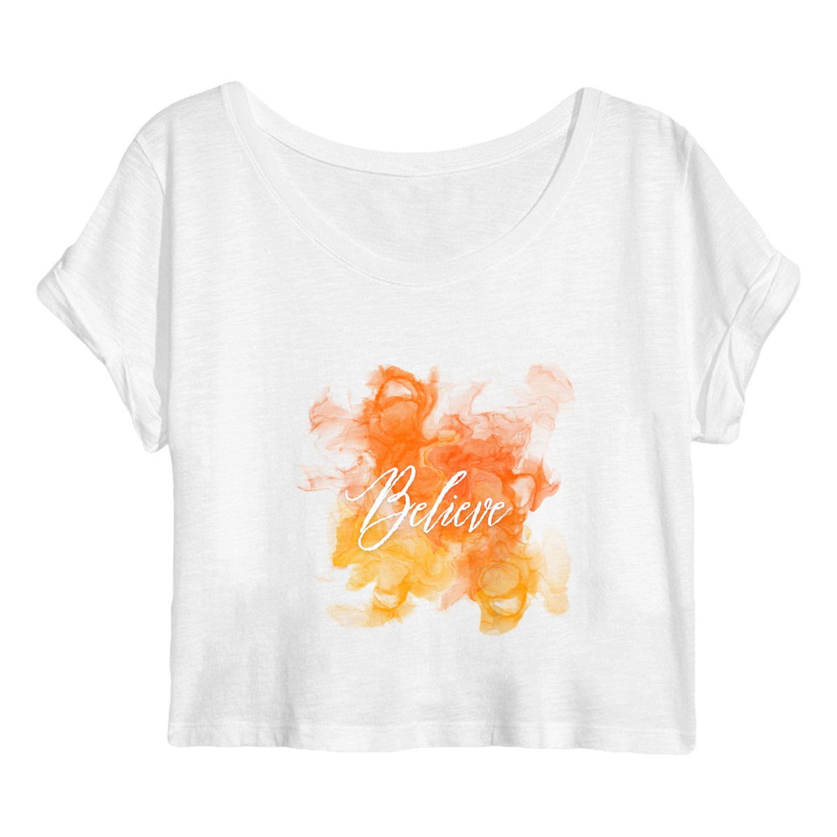 Image back Women's crop top "croix"