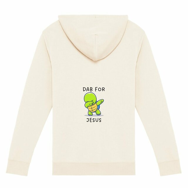 Image back Unisex Zip Hoodie premium+ Dab for Jesus