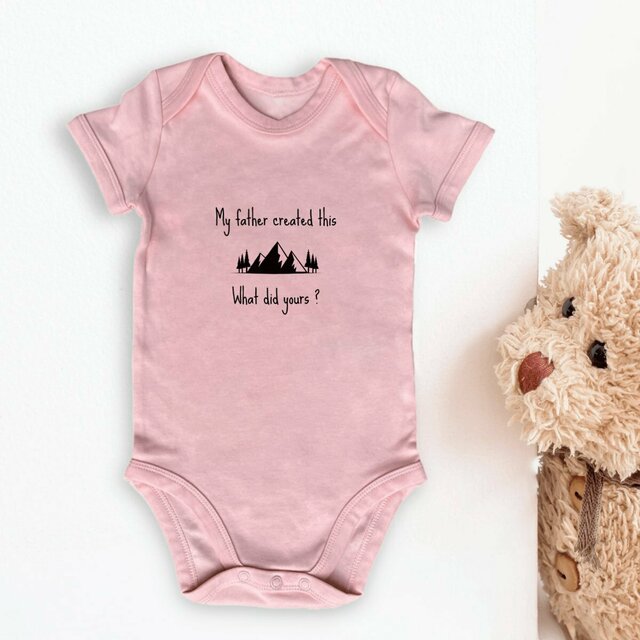 Image front Baby Bodysuit Premium+ My Father created this