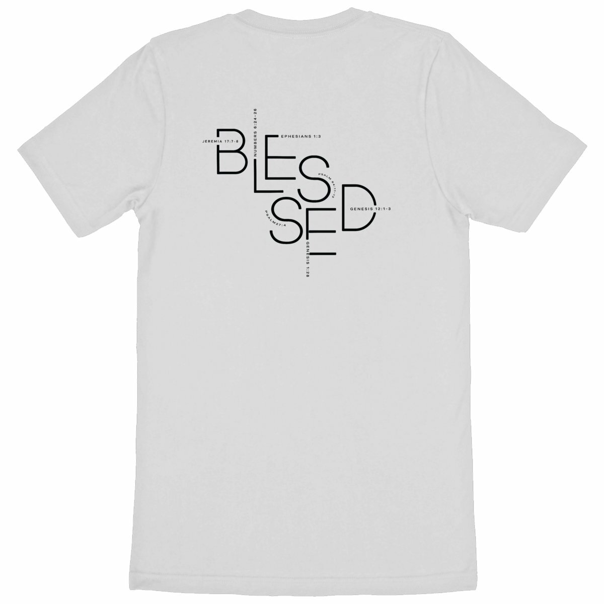 Image back Heavyweight Unisex t-shirt - Premium Plus BLESSED