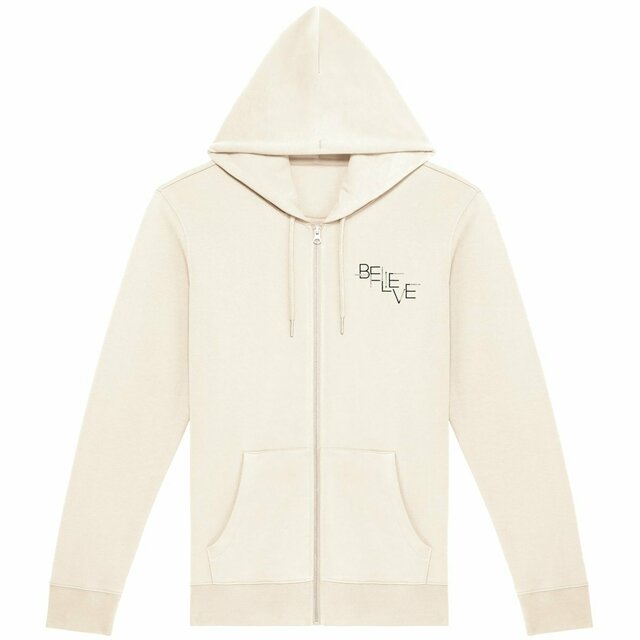 Image front Unisex Zip Hoodie - Premium Plus BELIEVE