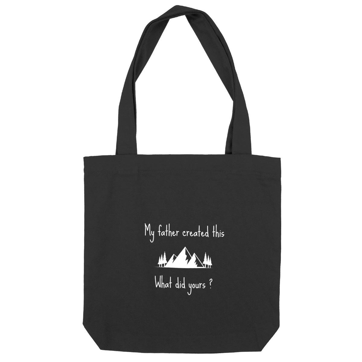 Image back Heavy totebag Premium+ My father created this