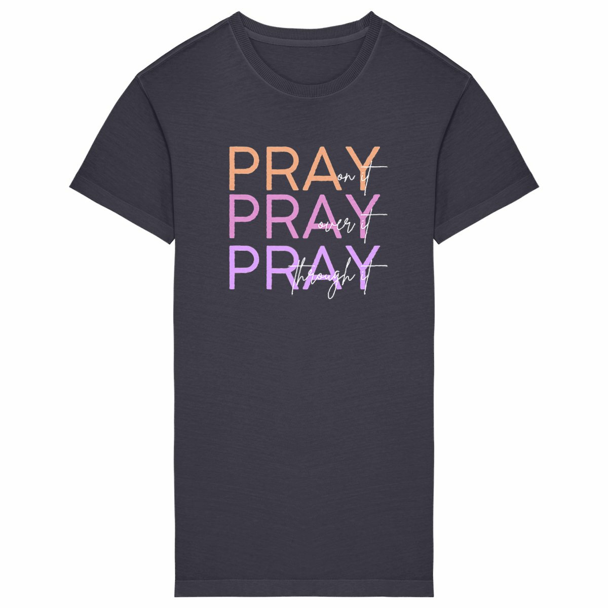 Image front Women's t-shirt dress - Premium Plus Pray 3x