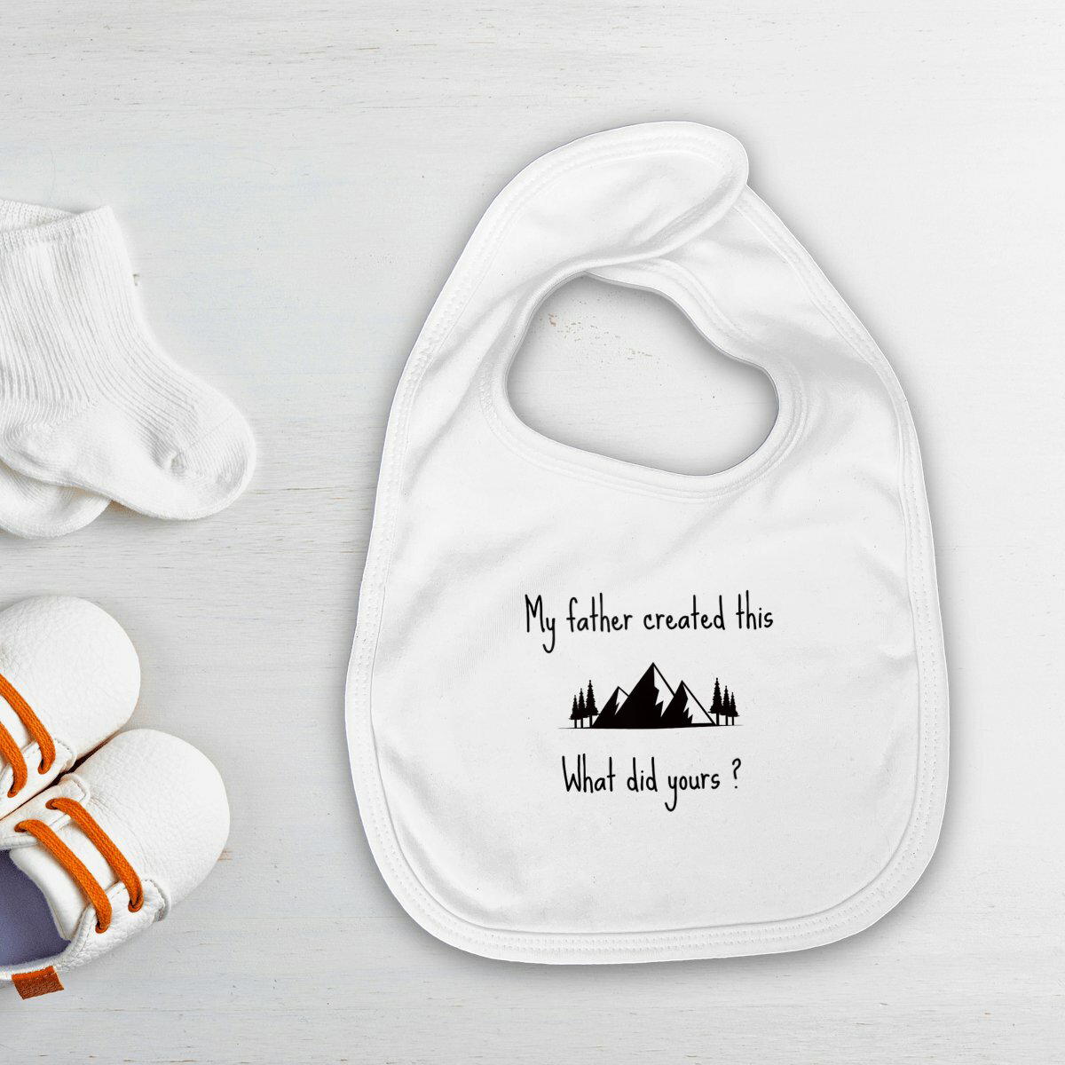 Image front Bib Premium+ My Father created this
