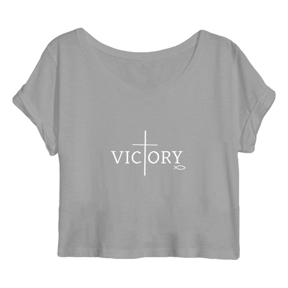 Image back Women's crop top Premium+ Victory