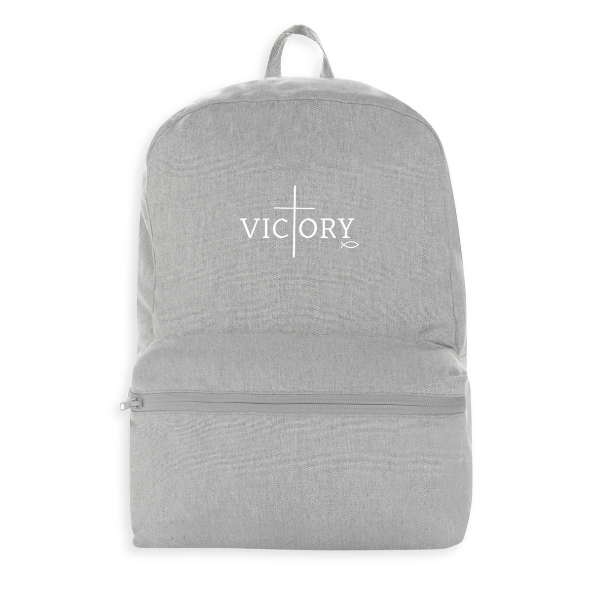 Image front 100% recycled backpack victory 