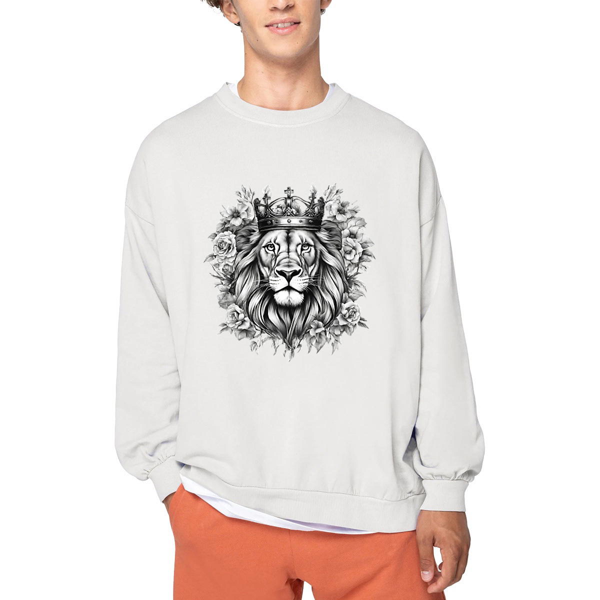 Image front Unisex sweat-shirt Made in Portugal "Strong Lion"