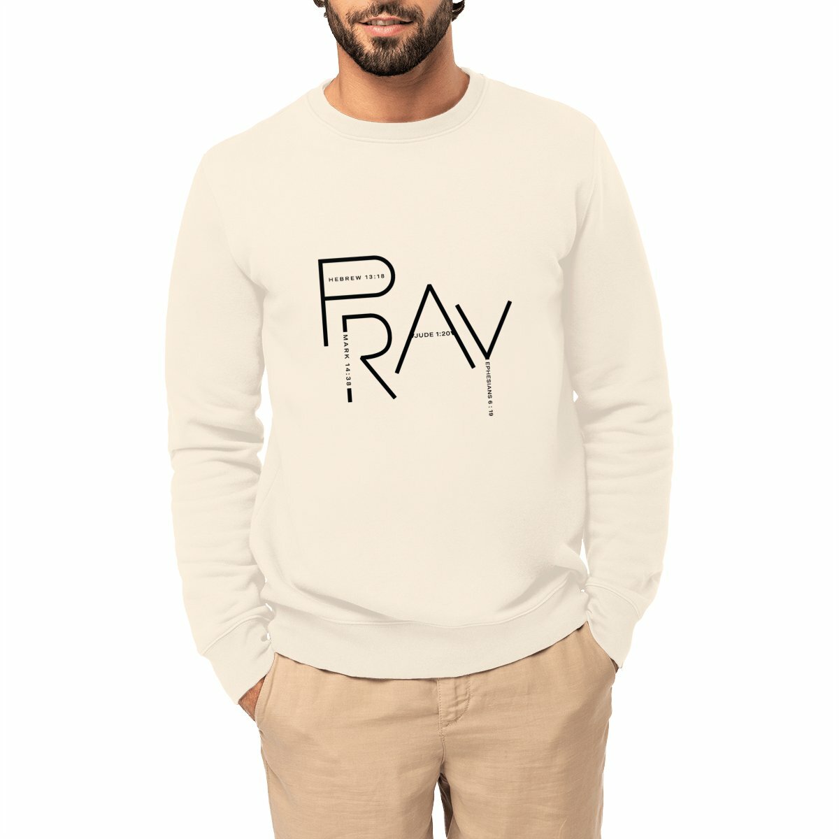 Image front Unisex sweat-shirt - Premium Plus PRAY