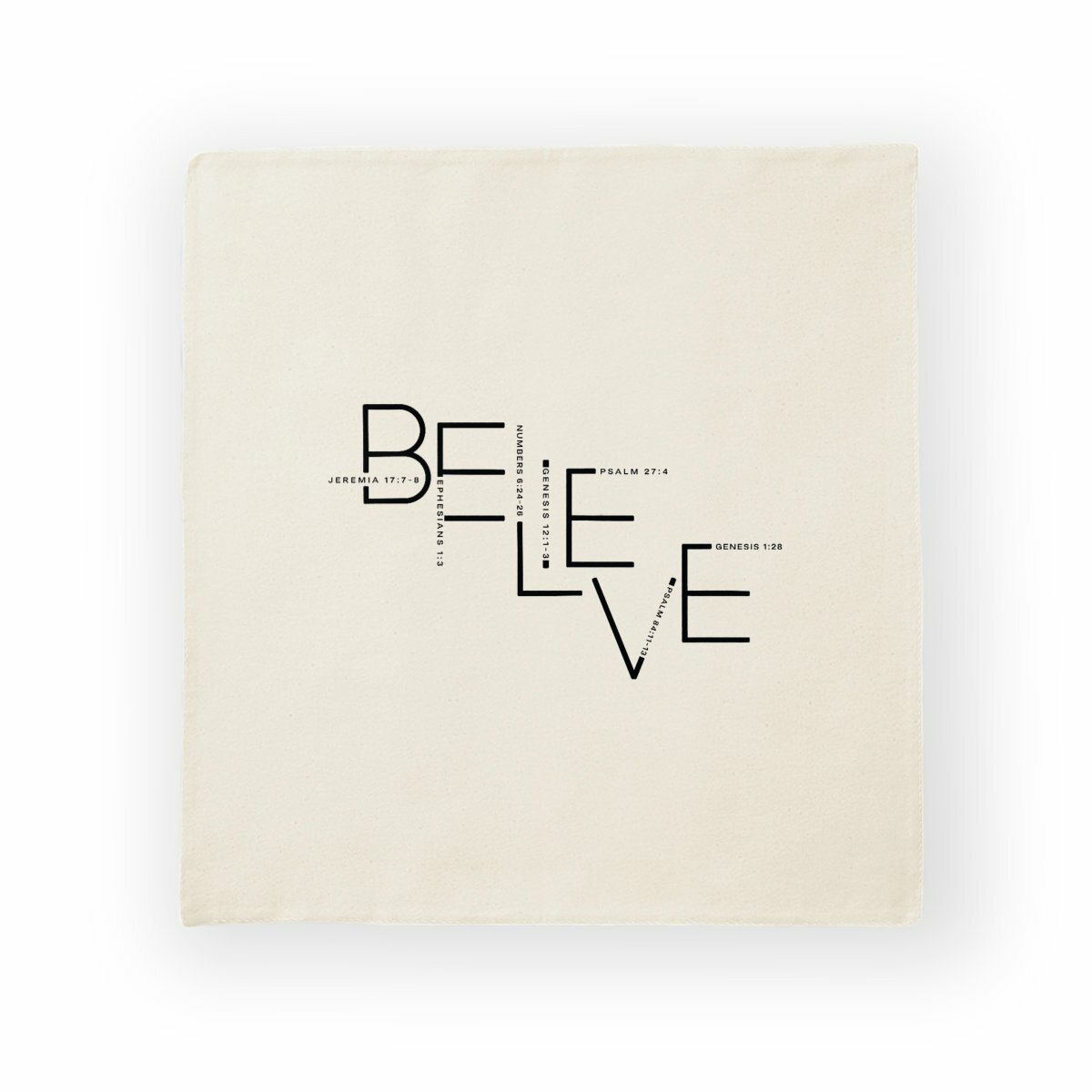 Image back Cushion cover - Premium Plus BELIEVE