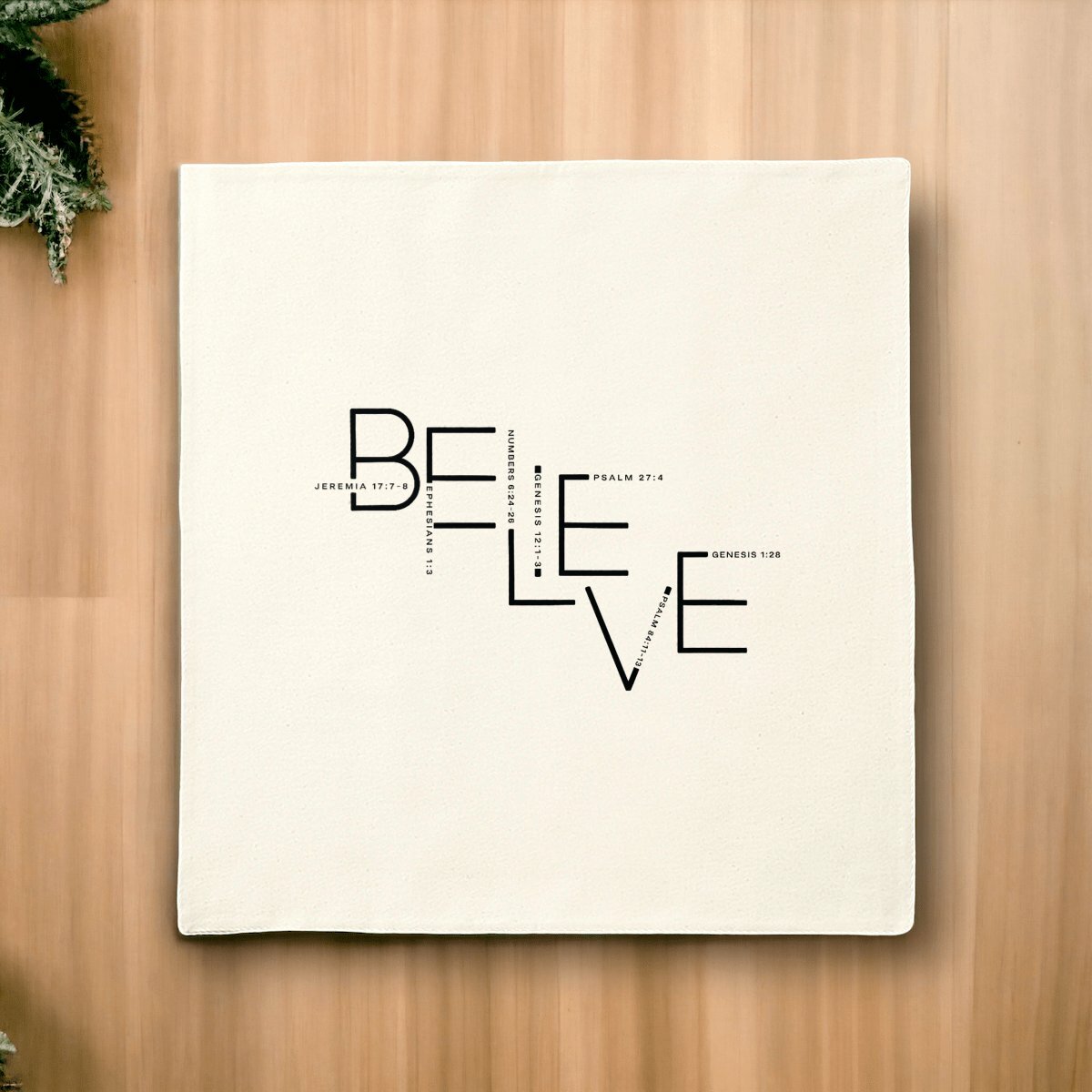 Image front Cushion cover - Premium Plus BELIEVE
