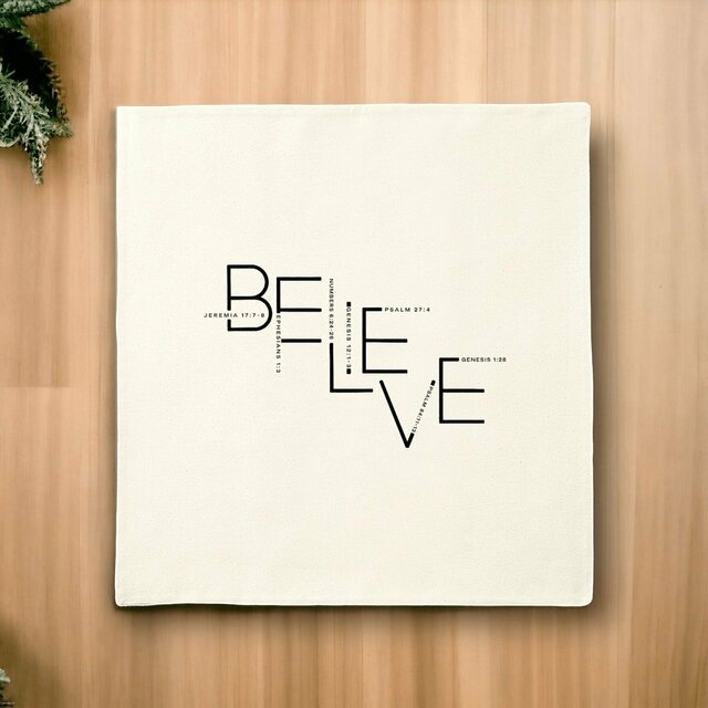 Image front Cushion cover - Premium Plus BELIEVE