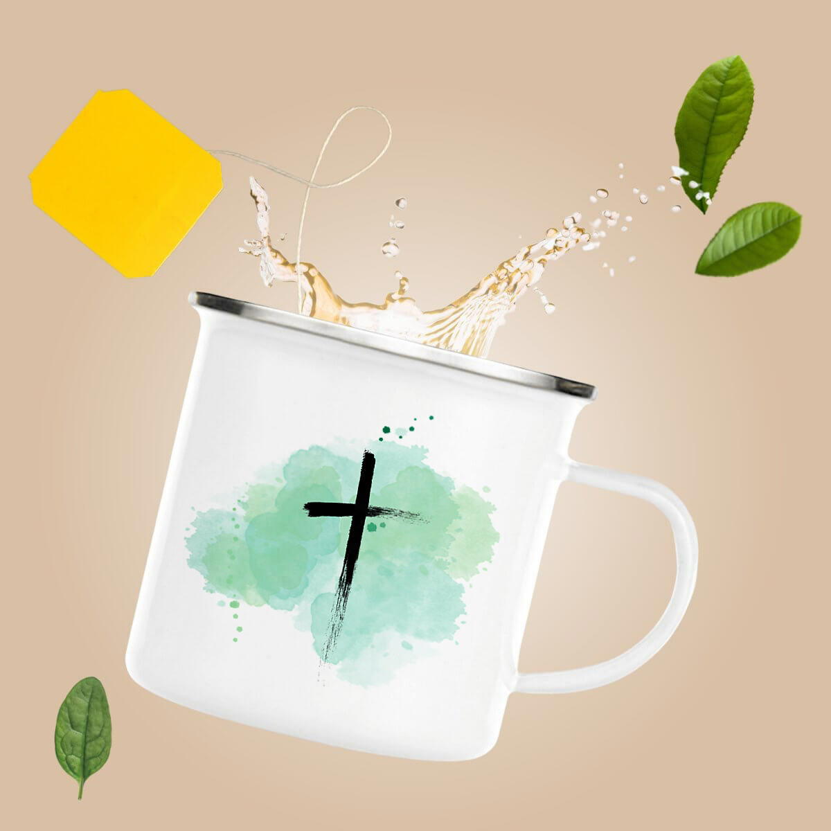 Image front Enamel mug "ink"