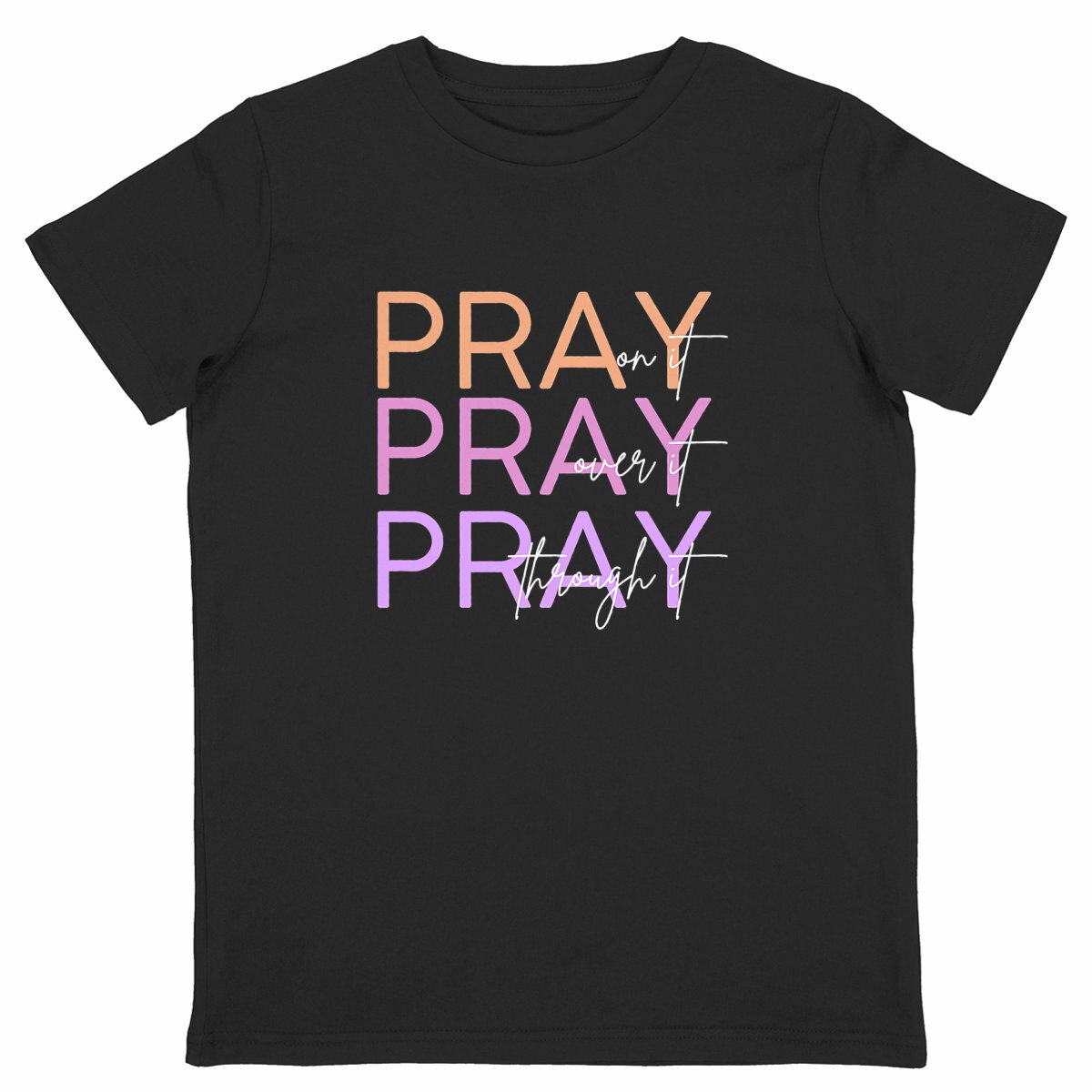 Image back Kids t-shirt - standard Pray 3x