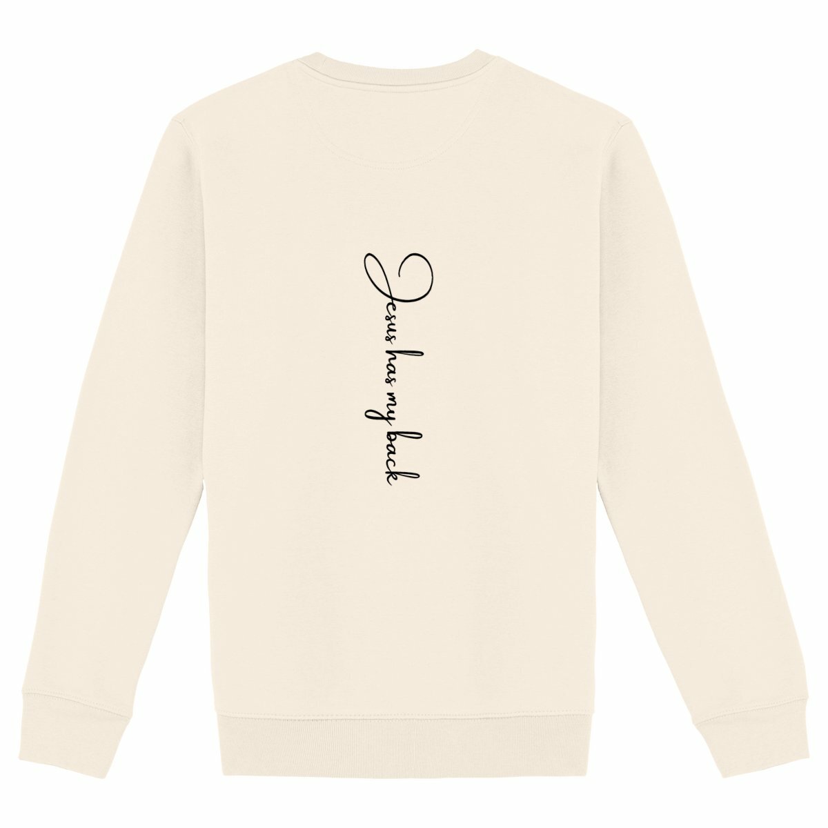 Image back Unisex sweat-shirt - Premium Plus Jesus has my back