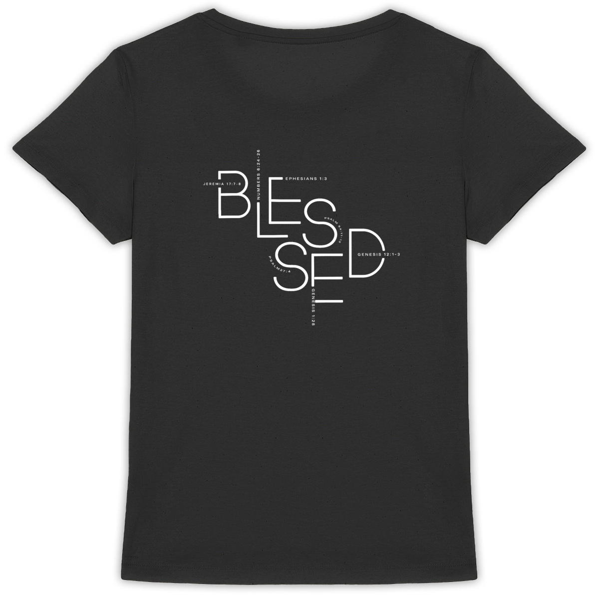 Image back Women's t-shirt - Premium Plus BLESSED