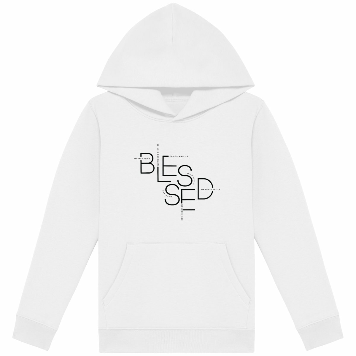Image back Kids hoodie - Premium BLESSED