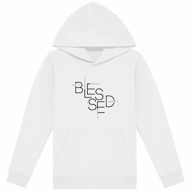 Image back Kids hoodie - Premium BLESSED