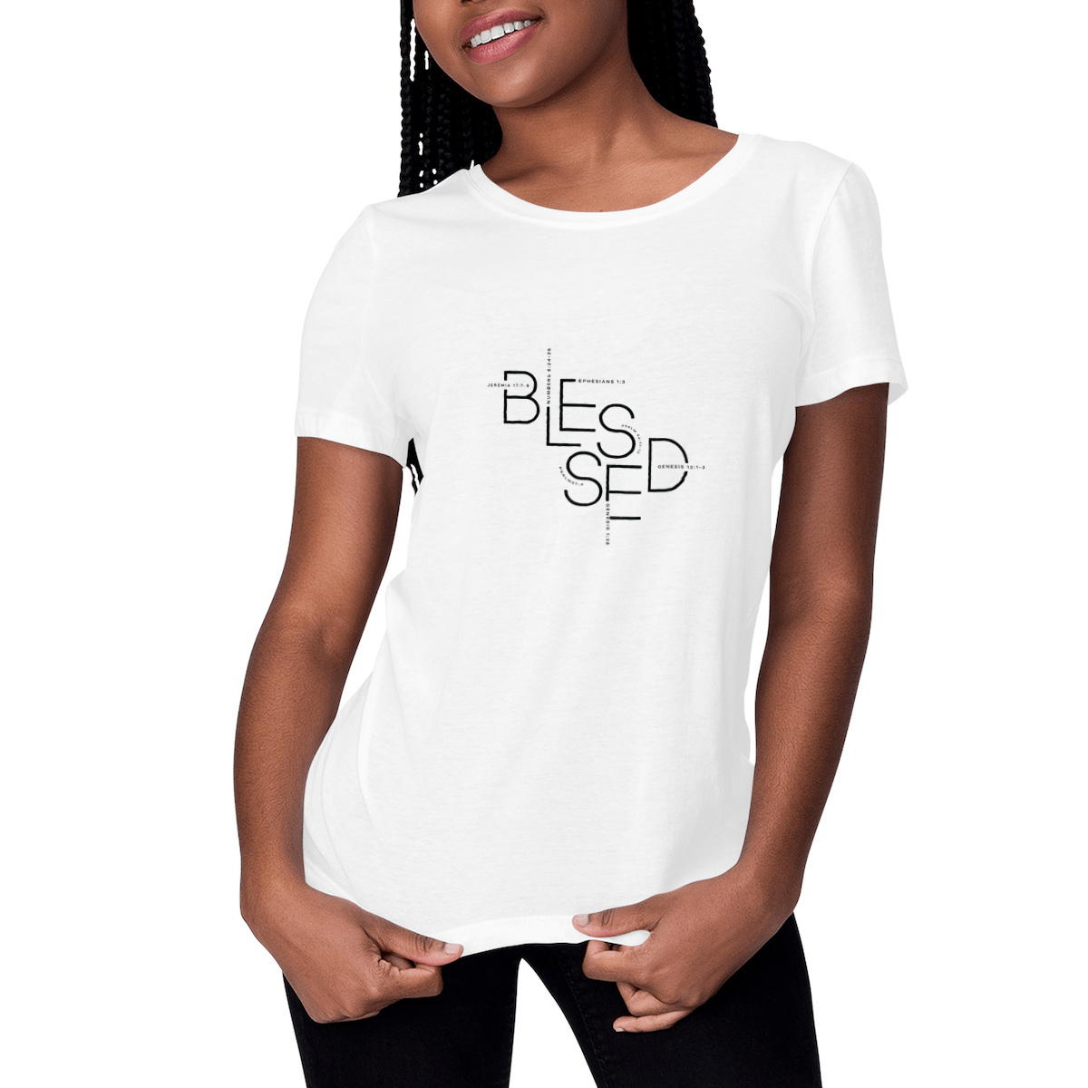 Image front Women's t-shirt - Premium Plus BLESSED