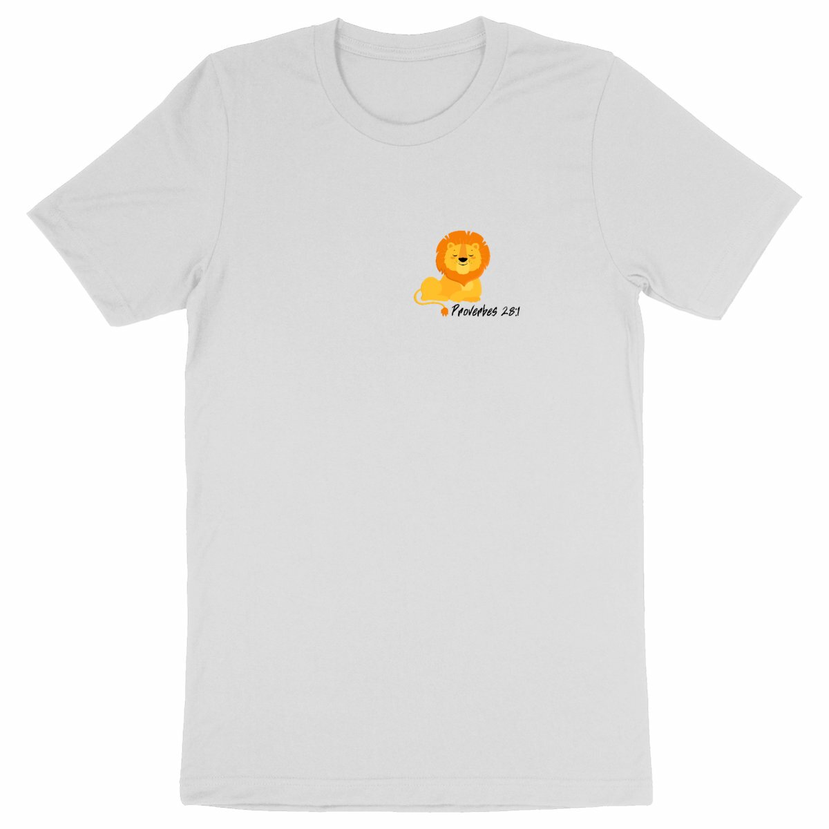 Image back Heavyweight Unisex t-shirt Premium+ Proverbes 28:1