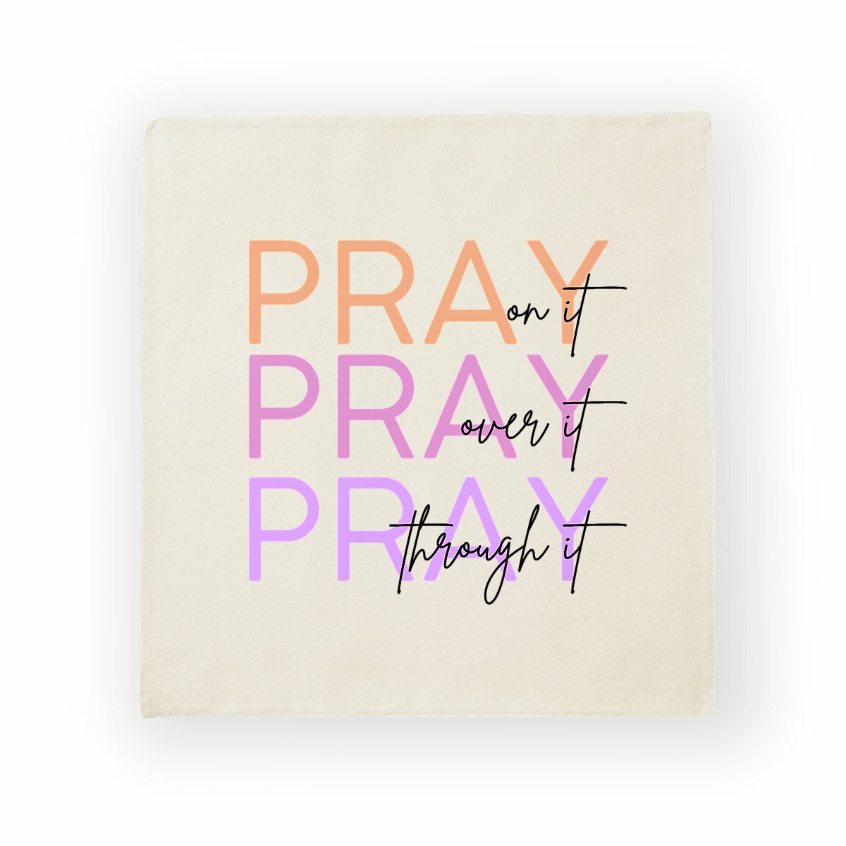 Image back Cushion cover - Premium Plus Pray 3x