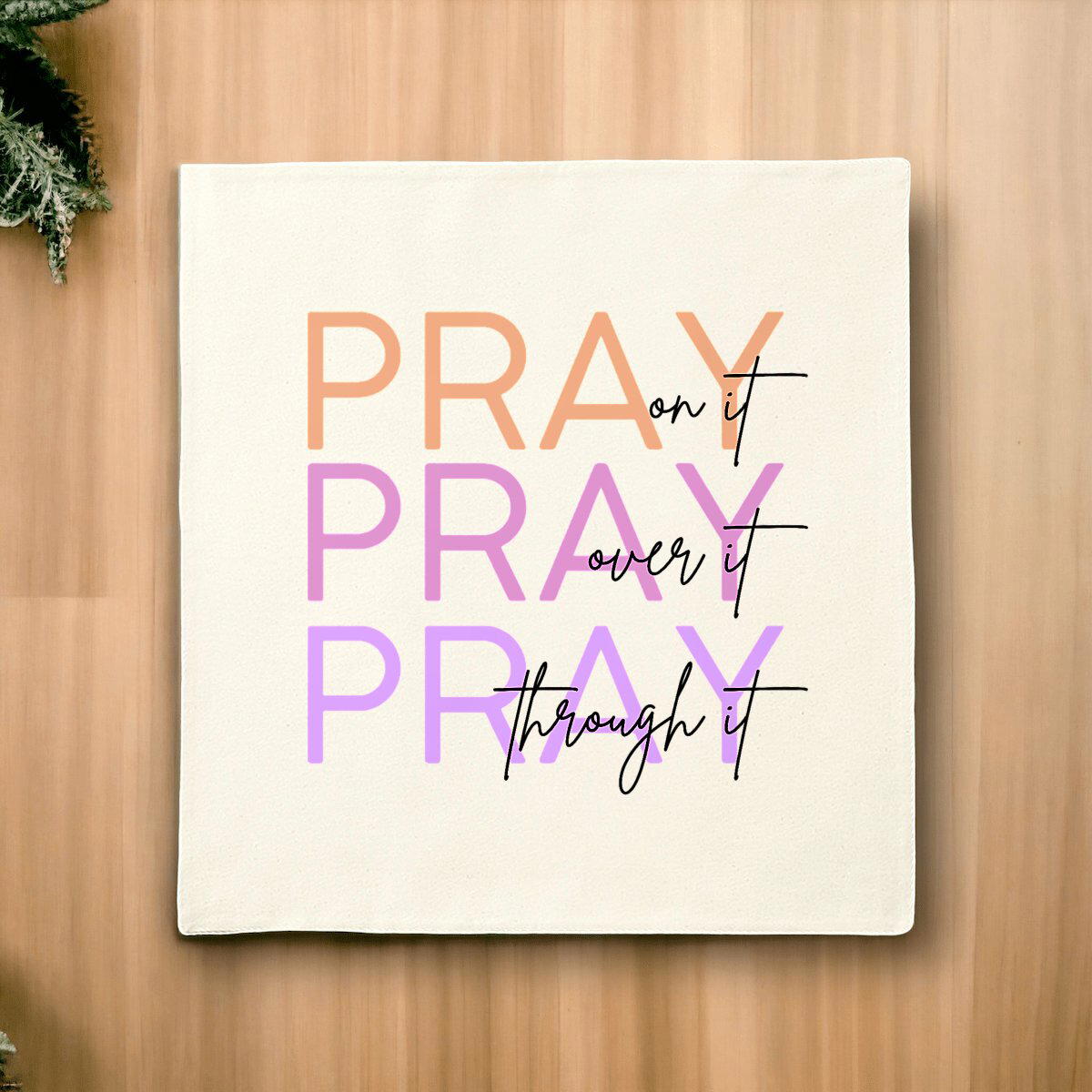 Image front Cushion cover - Premium Plus Pray 3x