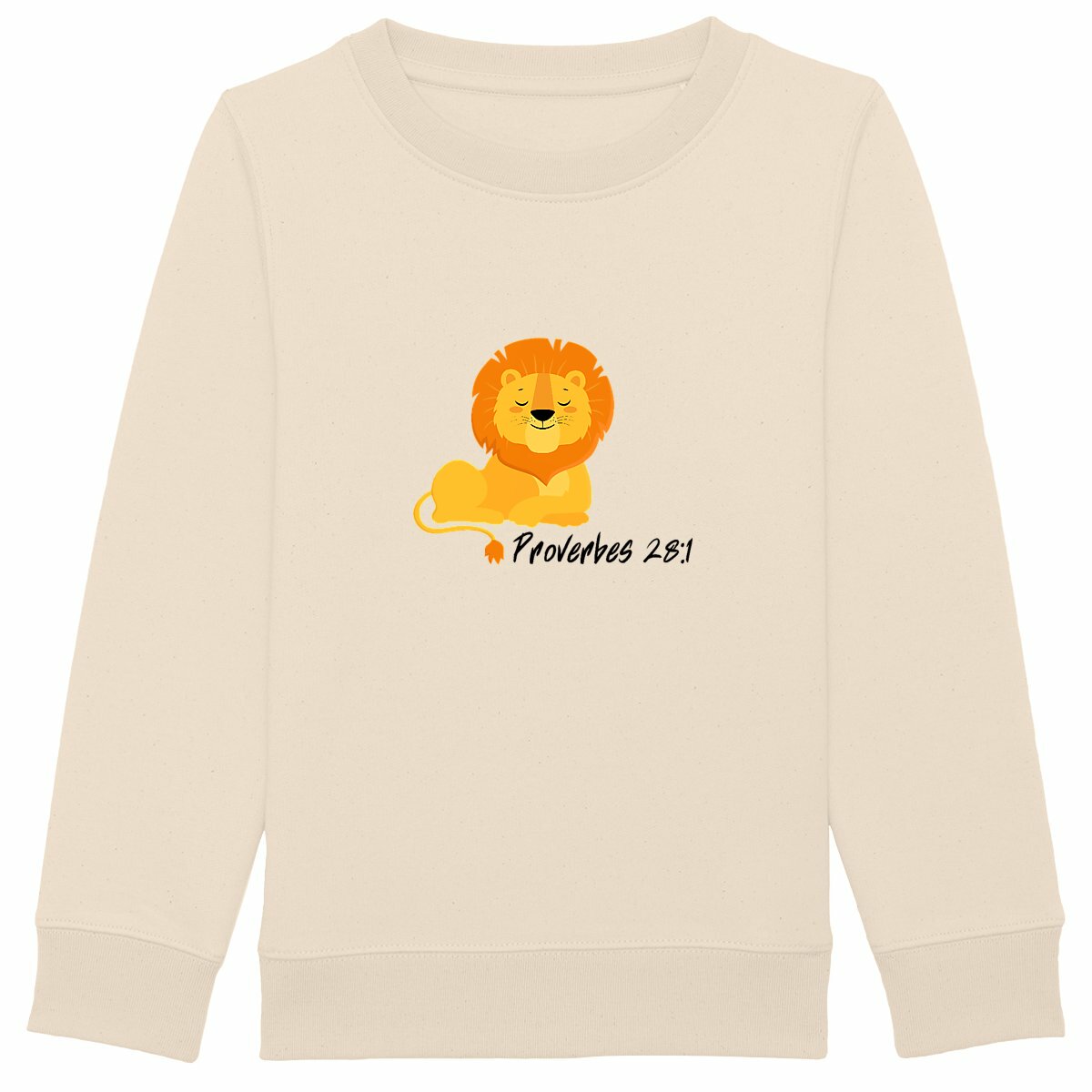 Image back Kids sweat-shirt Premium+ Proverbes 28:1 Eternal Vibes